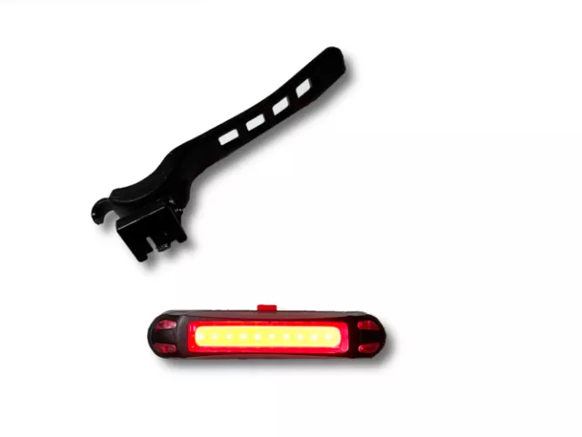 Eclairage vélo noname : Lumière arrière vélo à LED rechargeable USB