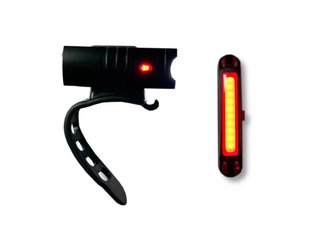 Kit d'éclairage vélo Avant / Arriere Bijou LED avec réflecteur ILLICO 3