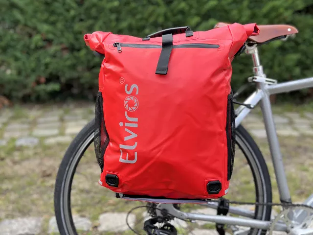 Bagagerie, Sacoche porte-bagage velotaf, Sac à dos vélo Elviros : Elviros -  sacoche vélo 3 en 1 imperméable (v1, rouge)