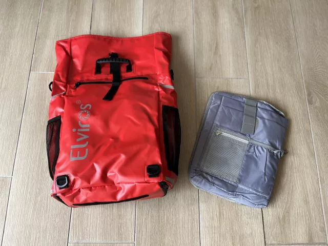 Bagagerie, Sacoche étanche, Sacoche porte-bagage velotaf Elviros : Elviros  - sacoche vélo 3 en 1 imperméable (v2, rouge)