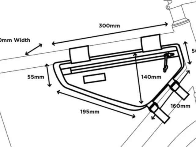 Restrap Frame Bag S dimensions