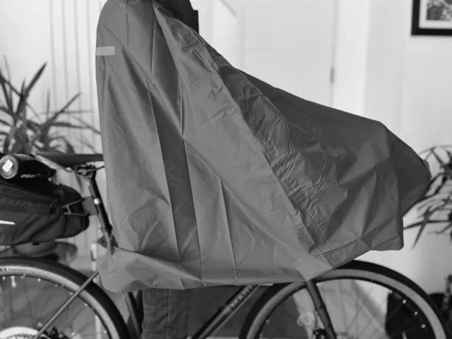 Poncho vélo côté