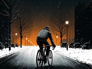 Rouler à vélo l'hiver